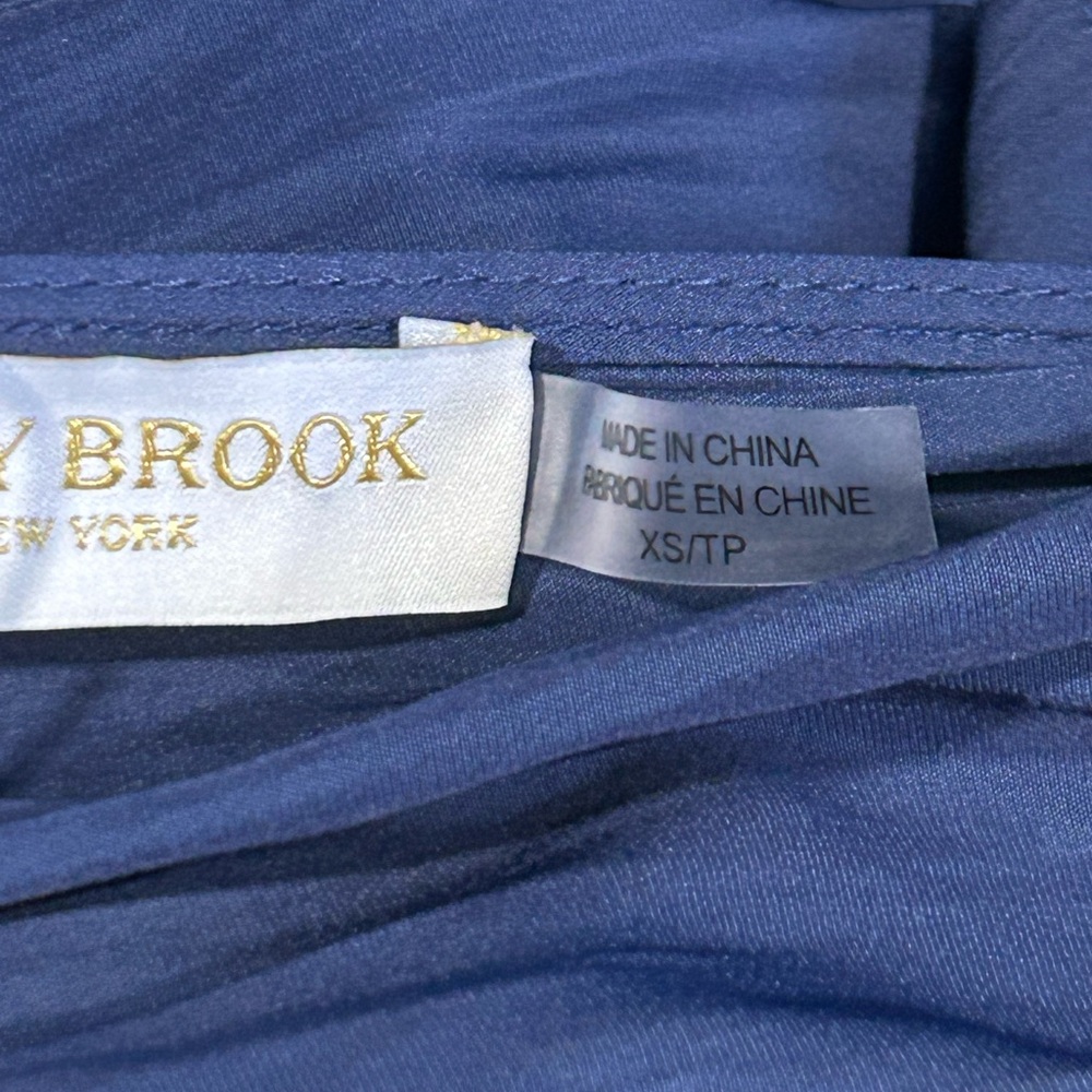 Ramy Brook Neena Cutout Maxi Dress Navy Blue Hi Low Lined NWT Size XS - Picture 7 of 15